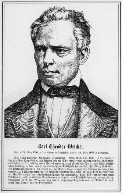 Karl Theodor Welcker (Grawerowanie) autorstwa German School