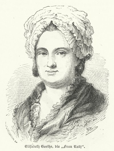 Katharina Elisabeth Goethe, matka niemieckiego pisarza Johanna Wolfganga Goethe autorstwa German School