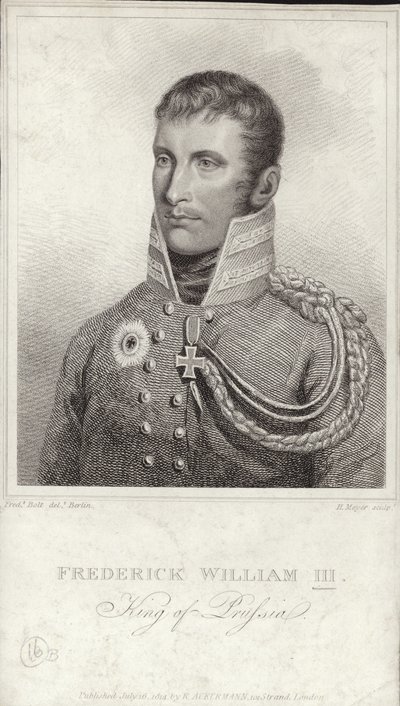 Król Fryderyk Wilhelm III Prus autorstwa German School
