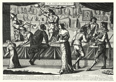 The Judicious Blanque (grawerunek) autorstwa German School