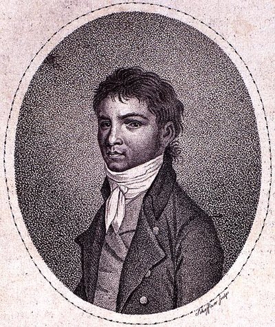 Louis van Beethoven (1712-73) grawerowane przez Scheffnera (mezzotinta) autorstwa German School
