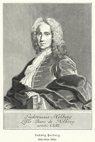 Ludvig Holberg , duńsko-norweski dramaturg, filozof i historyk (lito) autorstwa German School