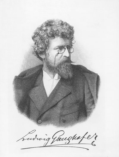 Ludwig Ganghofer (grafika) autorstwa German School