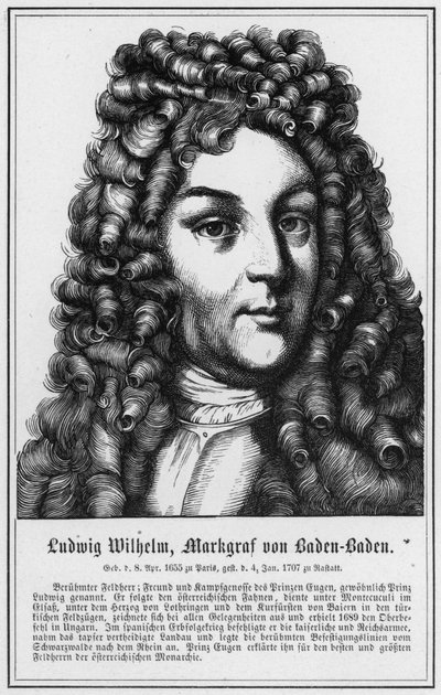 Ludwig Wilhelm, margrabia Baden-Baden (grafika) autorstwa German School