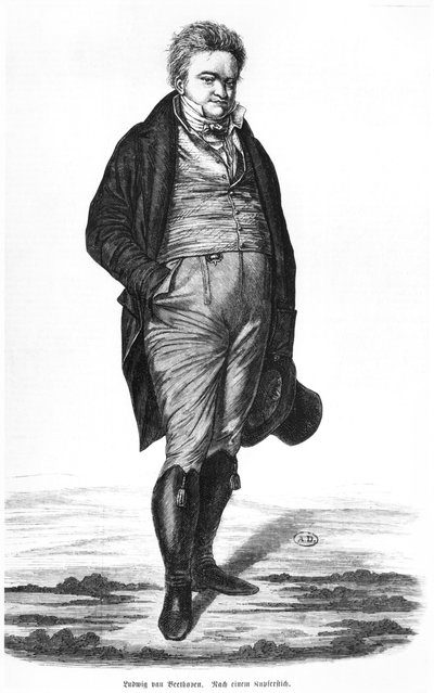 Ludwig van Beethoven (1770-1827) autorstwa German School