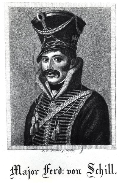 Major Ferdynand Baptista von Schill (1776-1809) autorstwa German School
