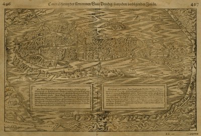Mapa Wenecji, autorstwa Sebastiana Munstera (1488-1552) opublikowana w Bazylei, ok. 1560 autorstwa German School