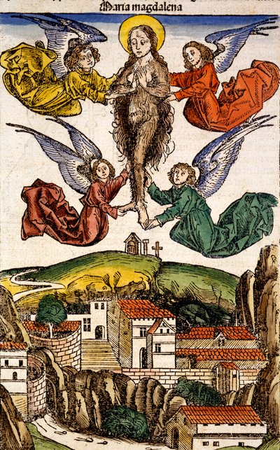 Maria Magdelena z Liber Chronicarum Hartmanna Schedla, 1493 autorstwa German School