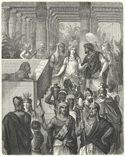 Ślub Masynissy, króla Numidii i Sophonisbe z Kartaginy (rycina) autorstwa German School