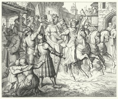 Przyjęcie Marcina Lutra w Wormacji, 1521 autorstwa German School