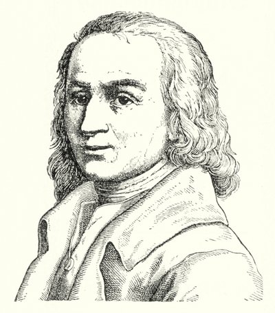 Matthias Claudius, niemiecki poeta i dziennikarz (grafika) autorstwa German School