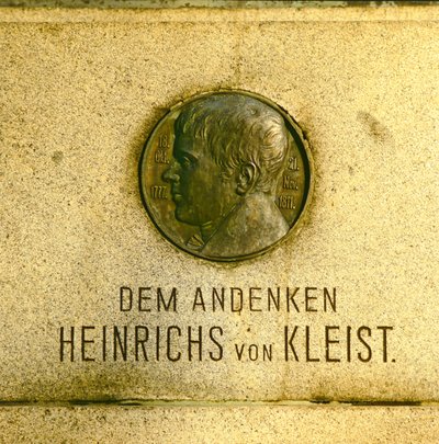 Medalion z pomnika Heinricha von Kleista (1771-1811) (brąz) autorstwa German School