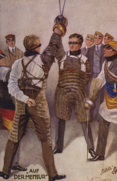 Mensur (druk kolorowy) autorstwa German School