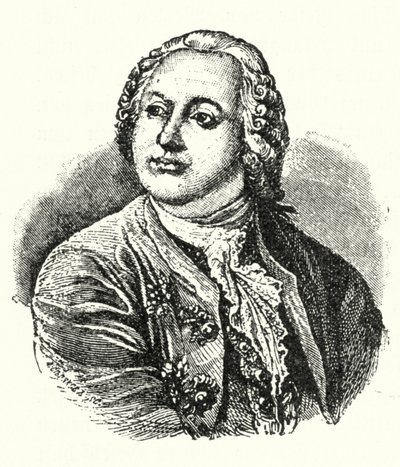 Michaił Łomonosow, rosyjski pisarz i naukowiec (grafika) autorstwa German School