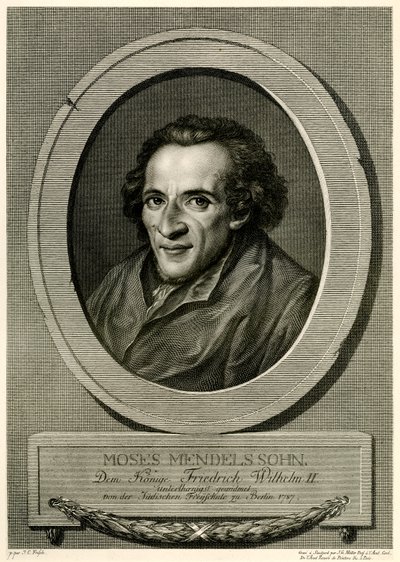 Mojżesz Mendelssohn autorstwa German School
