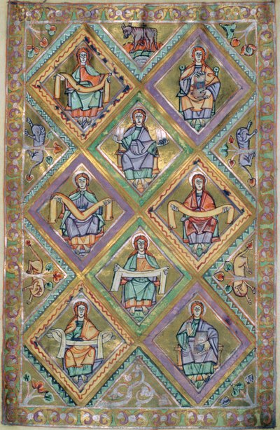 Pani Czart. 1207 IV, k.10v Życie Chrystusa według św. Mateusza, z Ewangeliarium katedry płockiej ok.1075 autorstwa German School