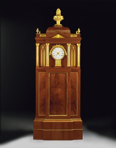 Muzyczny zegar organowy, koniec XVIII w. (ormolu i mosiężny mahoń) autorstwa German School