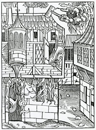 O bostynge lub hauynge ufności w fortunę, ilustracja z angielskiego przekładu „Statek głupców” Aleksandra Barclay