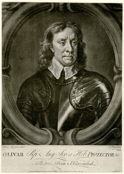 Oliver Cromwell autorstwa German School