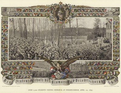 Ponad 5000 studentów odwiedzających Bismarck w Friedrichsruh autorstwa German School