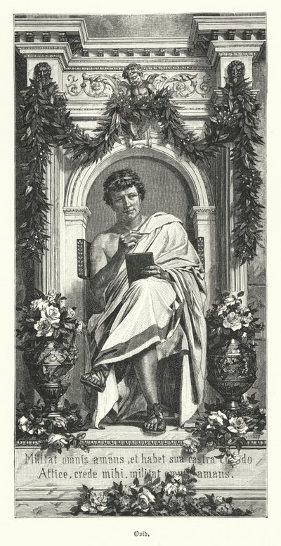 Owidiusz, poeta rzymski (rycina) autorstwa German School