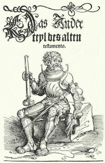 Strona z pierwszego wydania Starego Testamentu Lutra (rycina) autorstwa German School