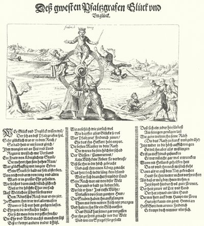 Broszura kpiąca z Króla Zimy, Fryderyka I z Czech, 1621 autorstwa German School
