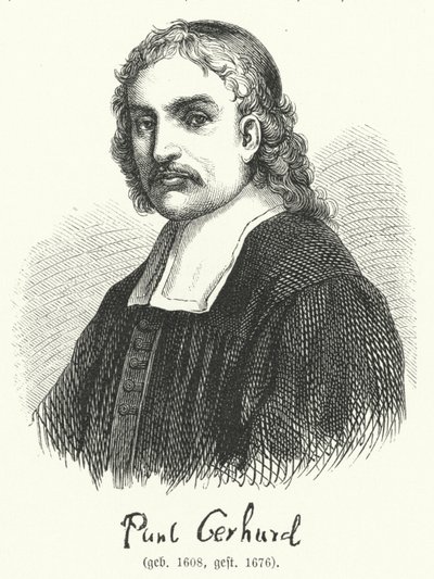 Paul Gerhardt, niemiecki teolog luterański i hymnodysta (rytownictwo) autorstwa German School