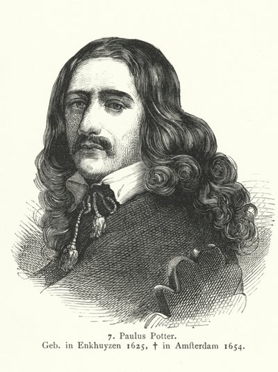 Paulus Potter, malarz holenderskiego Złotego Wieku (grafika) autorstwa German School