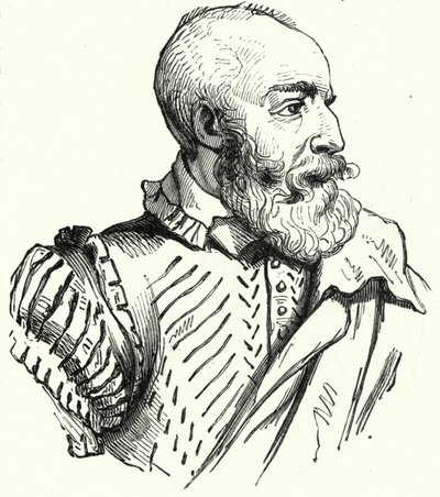 Petrus Ramus , francuski humanista i logik zabity w masakrze w dniu św. Bartłomieja (grafika) autorstwa German School