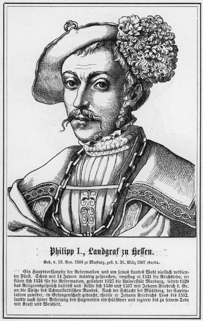 Filip I, Landgraf Hesji (grafika) autorstwa German School