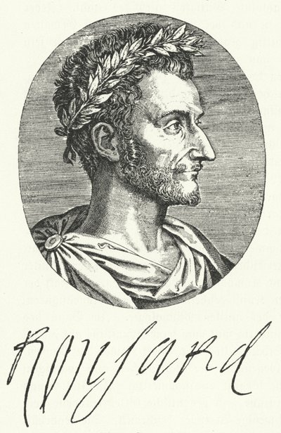 Pierre de Ronsard , francuski poeta (grafika) autorstwa German School