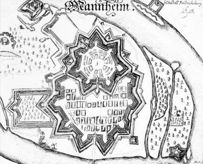 Plan Mannheim, Niemcy 1690 autorstwa German School