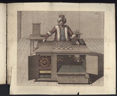 Tablica I z, O szachiście Herr von Kempelena i jego replice, Lipsk i Drezno: Joh Gottl. Broadhead, 1789 autorstwa German School