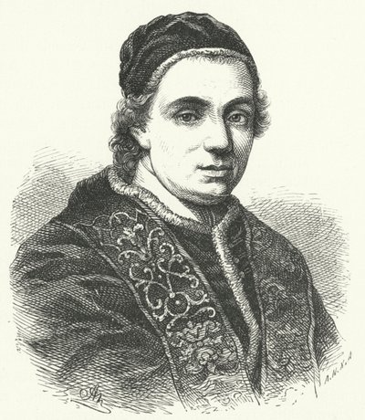 Papież Klemens XIV (rycina) autorstwa German School