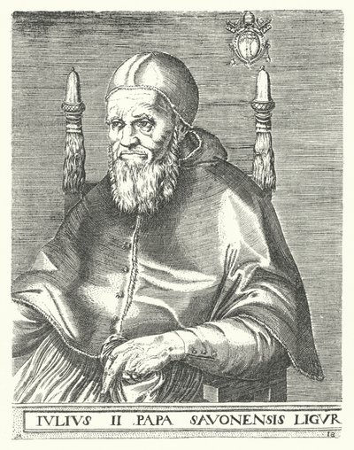 Papież Juliusz II (rycina) autorstwa German School