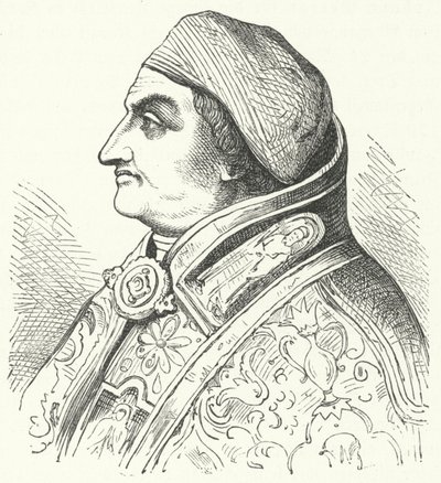 Papież Pius II (rycina) autorstwa German School
