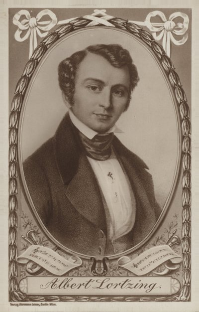 Portret Alberta Lortzinga autorstwa German School