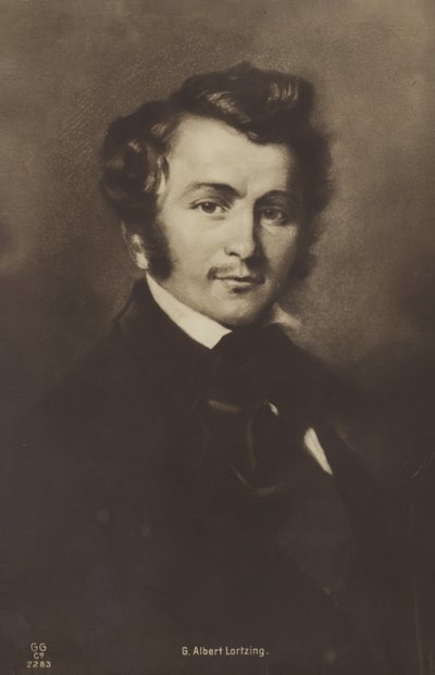 Portret Alberta Lortzinga autorstwa German School