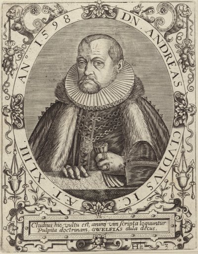 Portret Andreasa Cludiusa autorstwa German School