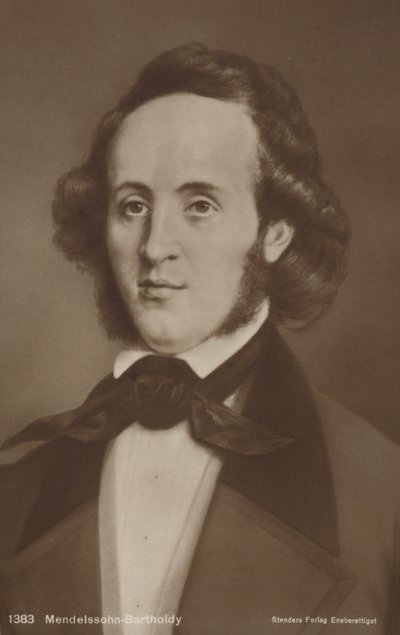 Portret Feliksa Mendelssohna autorstwa German School