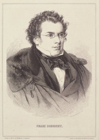Portret Franza Schuberta (1768-1827) autorstwa German School