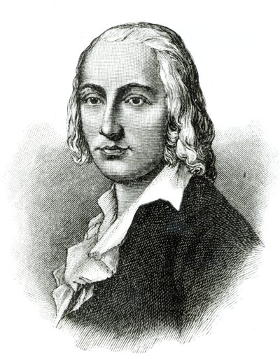 Portret Friedricha Hoelderlina autorstwa German School