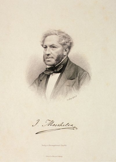 Portret Ignaza Moschelesa (1794-1870) autorstwa German School