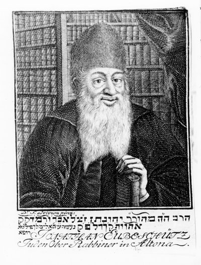 Portret Jonathana Eubeschutza, naczelnego rabina w Altona autorstwa German School