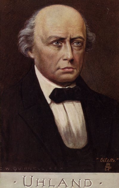 Portret Ludwiga Uhlanda autorstwa German School