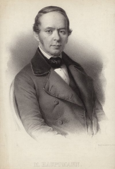Portret Moritza Hauptmanna autorstwa German School