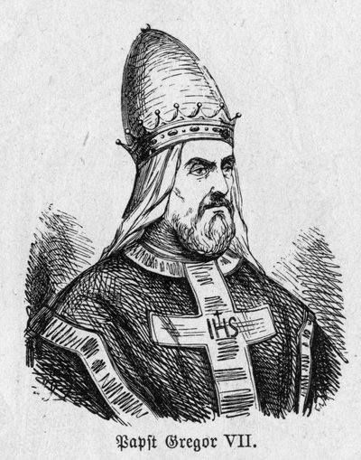 Portret papieża Grzegorza VII (Hildebrand autorstwa German School