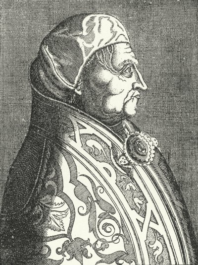 Portret papieża Piusa II (rycina) autorstwa German School
