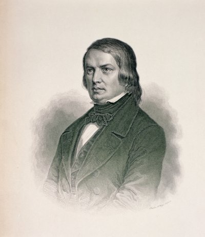 Portret Roberta Schumanna (1810-56) autorstwa German School